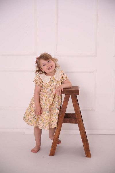 pommelly baby Scallop Collar Girl's Dress