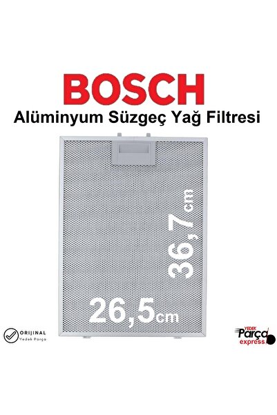 Bosch LC64BB222T/02 Davlumbaz Alüminyum Yağ Filtresi 26,5x36,7cm Aspiratör Te...