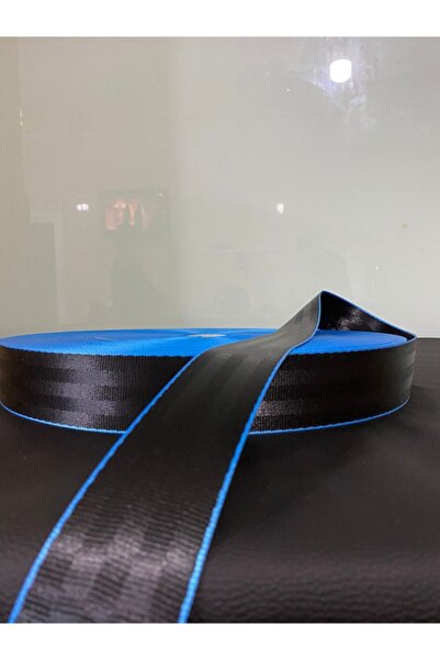 Güleç Oto Dizayn Renkli Emniyet Kemeri 6 Metre 2 Kemer Için(YANLARI MAVİ)