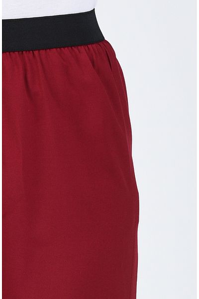 sefamerve Burgunderfarbene Damen-Wanderhose aus Viskose