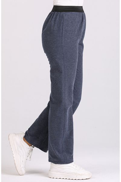 sefamerve Indigo Women's Walking Pants - Wool Viscose