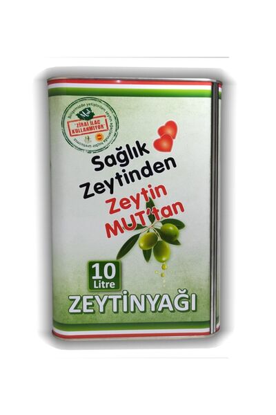 MUT ZEYTİNYAĞI 10 Litre Erken Hasat Soğuk Sıkım Zeytinyağı (0.4 Asit )