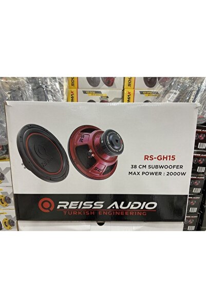 REISS AUDIO Rs-gh15 38 Cm Bas Rms 2000 Wat 500w Rms Adet Fiyatıdır.