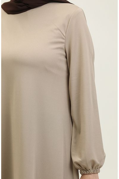 sefamerve Elastisches Kleid mit Nerzärmeln – 0650-04