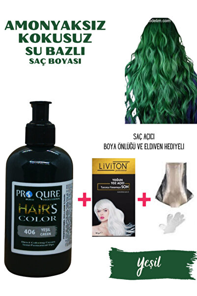 PROQURE amonyaksız saç boyası, kokusuz subazlı yarı kalıcı 250 ml PROQURE (AÇ...