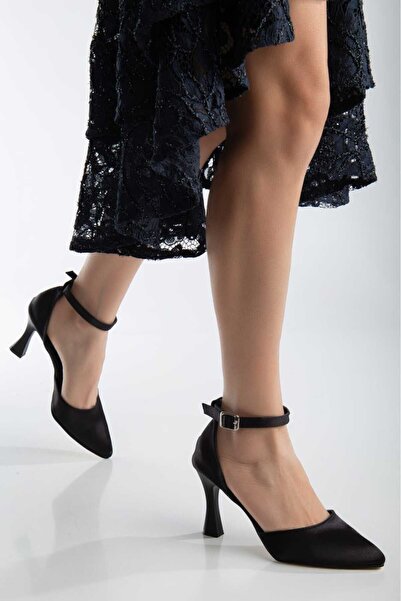 ACMZ SHOES Kadın Saten Abiye Ayakkabı Sade