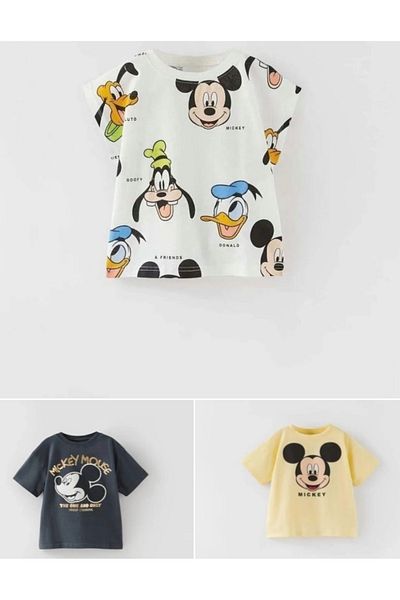 LADİN Summer 3 Pieces 100% Cotton T-Shirt