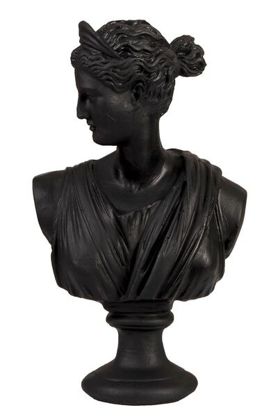 SNM Home Decoration - Diana/afrodit Siyah Polyester Büst Heykel 31x20 Cm