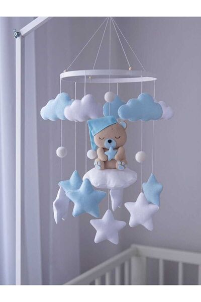 FN (MÜZİKSİZ)beşik Dönencesi Beşik Yanı Süsü Bebek Çocuk Gelişim Hediye Odası Dekorasyon