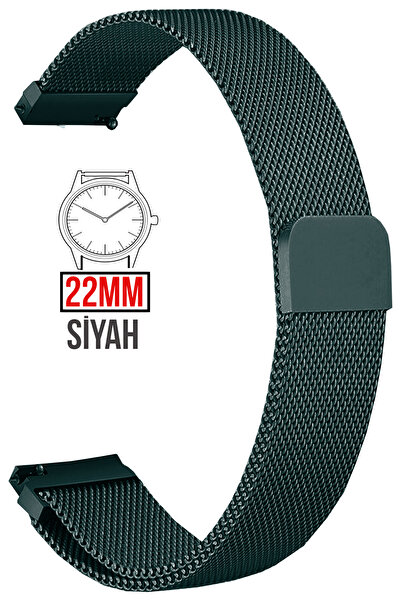 COBRA 22mm Fossil-welder-casio-seiko-omega-armani Uyumlu Mıknatıslı Hasır Met...