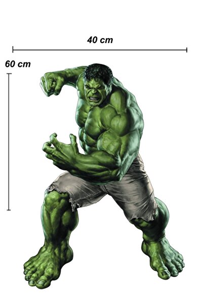 Sepet Yıldızı Avengers Hulk Kids Room Wallpaper Accessories Decoration Wall Sticker 40x60 Cm