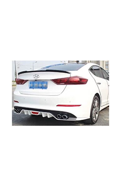 Kml34tuning55 Hyundai Elantra Difüzör Egzozlu 2016 - 2018 Boyalı Beyaz Renk