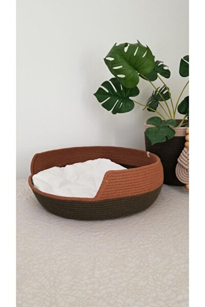 Minimalhomedesign Kedi Yatağı 40cm, Hasır Kedi Yatağı/jüt Ip Kedi Yatağı Mind...