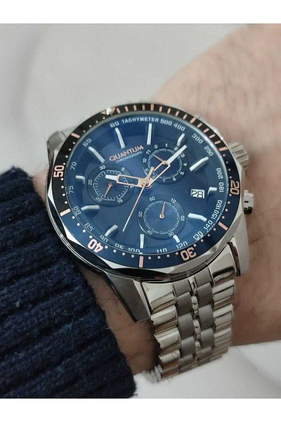 Quantum Pwg1036 Steel Cord Men's Wristwatch Function 1733