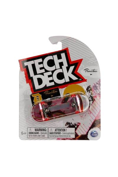 Spinmaster Tech Deck Parmak Kaykayı Tekli Paket 96 mm Primitive Pembe