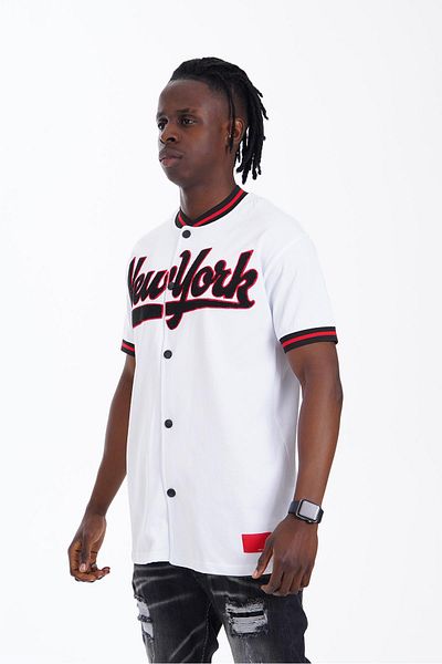 İkao New York Baseball Shirt White
