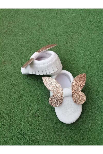 esmacamoda GOLD YELLOW LOAFER BABY GIRL SHOES