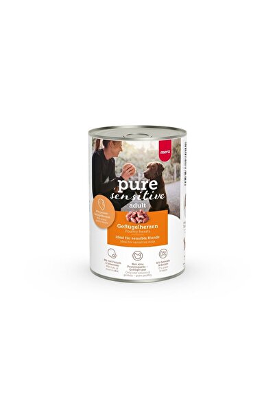 Pure Sensitive Adult Kümes Hayvanlı & Yürekli Yetişkin Köpek Konservesi 400 gr