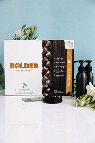 Bolder Doğal Saç Bakım Yağı Ve Şampuanlı 3'lü Set