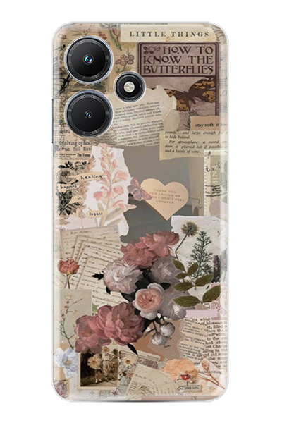 INFINIX Hot 30i Kılıf Desenli Baskılı Silikon Little Things STK:59