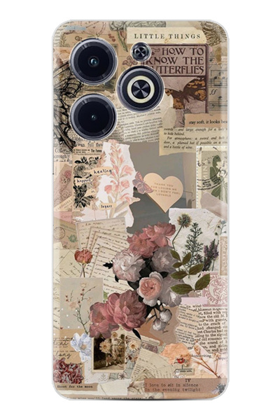 INFINIX Hot 40i Kılıf Desenli Baskılı Silikon Little Things STK:59