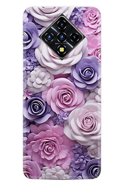 INFINIX Zero 8 Kılıf Desenli Baskılı Silikon Mixed Flowers STK:19