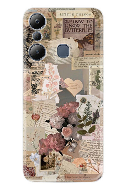INFINIX Hot 20i Kılıf Desenli Baskılı Silikon Little Things STK:59