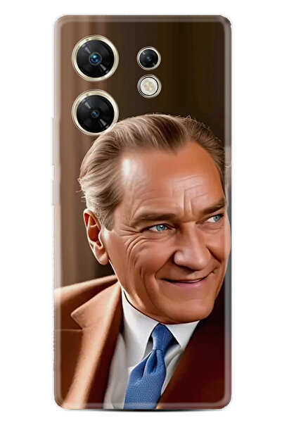 INFINIX Zero 30 4G Kılıf Desenli Baskılı Silikon Atatürk STK:46