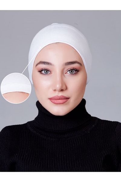 nanak White Lycra Non-Slip Bonnet