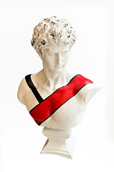 SNM Home Decoration - David/davut Kaideli Beyaz Çizgili Pop-art Polyester Obj...