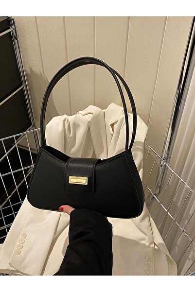 İAMBTŞY حقيبة باجيت نسائية كلاسيكية - مع غطاء وإبزيم