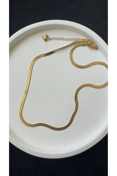 Liva Accessories Non-tarnish Anti-allergic Necklace with Italian Chain and Gold Workmanship