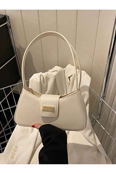 İAMBTŞY حقيبة باجيت نسائية كلاسيكية - مع غطاء وإبزيم