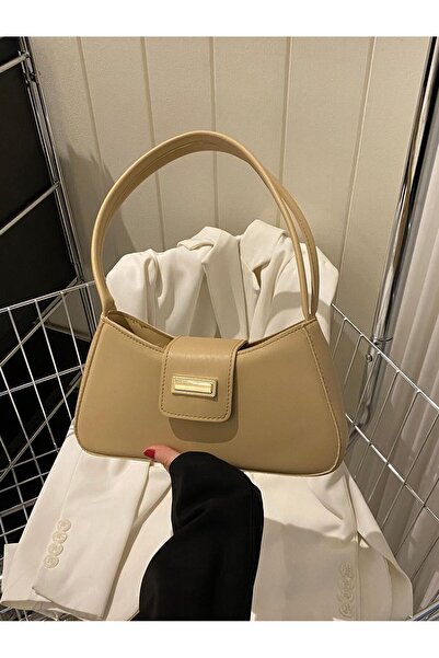 İAMBTŞY حقيبة باجيت نسائية كلاسيكية - مع غطاء وإبزيم