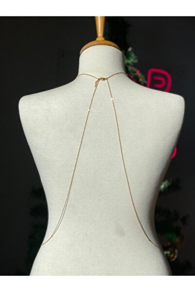 pop up store Taşlı Yıldız Detay Gold Vücut Aksesuarı