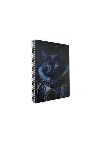 Gıpta Supreme Spiral Cat Hard Cover 120 Sheets 17*24 Lined Notebook