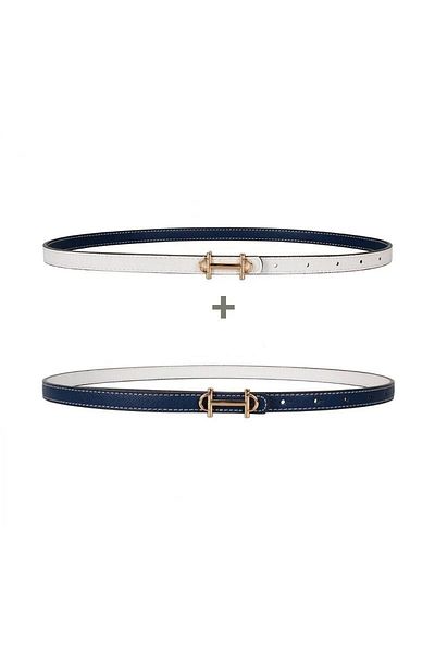 LA'FESTİN Double Sided Adjustable Women's Belt - Two Colors, for Pants, Shirts and Jackets
