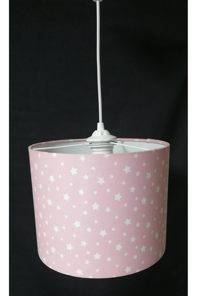 TEKAY AYDINLATMA Pembe yıldızlı kız çocuk odası avizesi