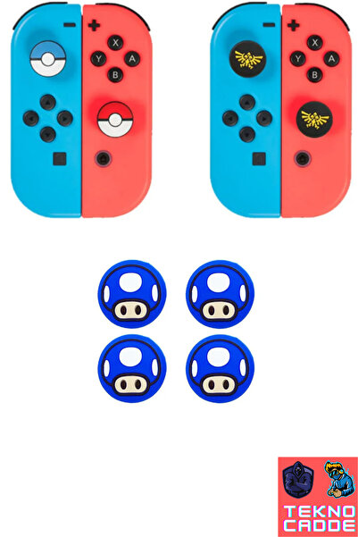 beboncool Nintendo Switch/Switch OLED/Switch Lite Analog Koruyucu Silikon Pad