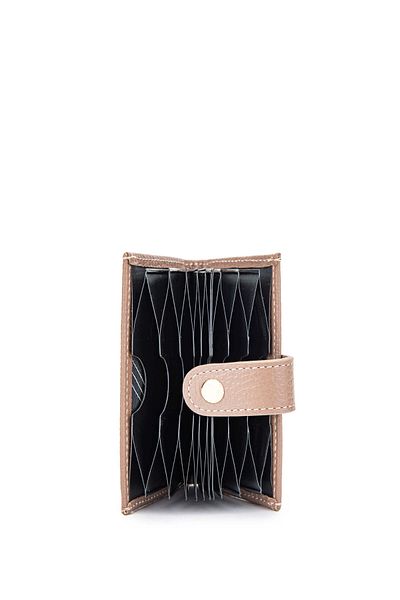Tamer Tanca Unisex Γνήσιο Δερμάτινο Mink Floater - Σχέδιο θήκης κάρτας