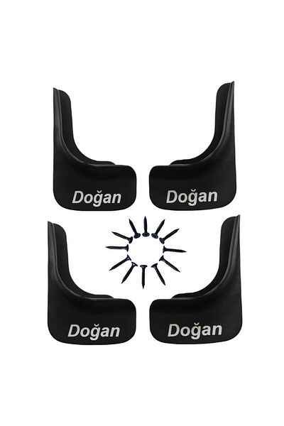 YeniDünyaOto Tofaş Doğan Compatible 4-Piece Front Rear Set Mudflap Fender Dust Cover TFS1X901