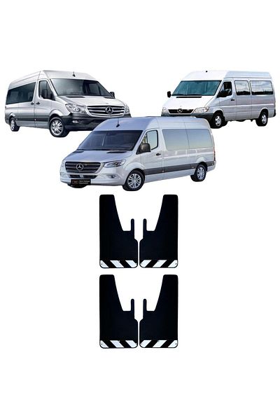 Yeni Dünya Mercedes Sprinter Black-White Highlighter 4-Piece Mudguard Fender Dust Cover MRC0FX00101