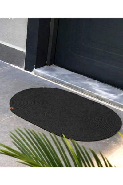 ModaCardin Door Front Jute Wicker Mat - Toilet Seat and Countertop Design