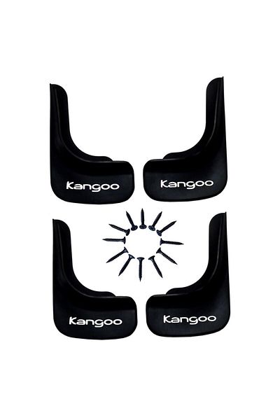 Yeni Dünya Renault Kangoo 1998-2007 Compatible 4-Piece Front-Rear Mudflap Dust Cover Fender Ren1ux027yd
