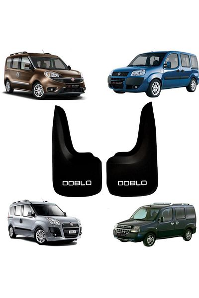 YeniDünyaOto Fiat Doblo 2-Piece Rear Mudguard, Mudguard, Dust Cover Fıa1bz021