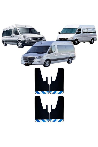 Yeni Dünya Mercedes Sprinter Blue-White Highlighter 4-Piece Mudguard Fender Dust Cover MRC0FX00103
