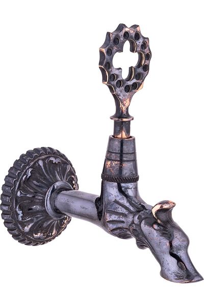 İSAOĞLU YAPI Black Crane Faucet Bath Tap Special Design Crane Tap Brass