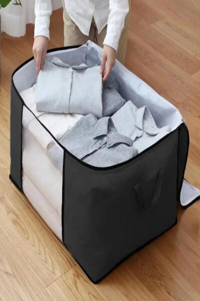 MasterCar Siyah 5 Adet Üst Kalite Pencereli Kıyafet Eşya Saklama Hurcu Baza Altı Depolama Hurcu Organizer