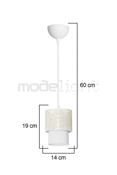 Modelight DALYA TEKLİ SARKIT BEYAZ HASIR -OPAL OPTİK SALON-OTURMA-ÇOCUK-YEMEK-YATAK ODASI--ANTRE-MUTFAK