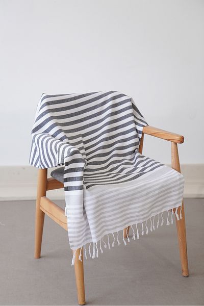 Hiera Made Sultan Series - 100% Organic Cotton Peshtemal, Beach and Sea Towel, 90x180